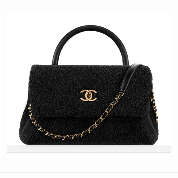 CHANEL Handbags - Chanel 16B Flap Bag Shearling Like New in Black!